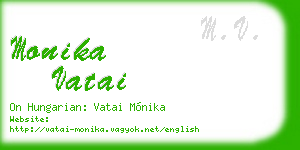monika vatai business card